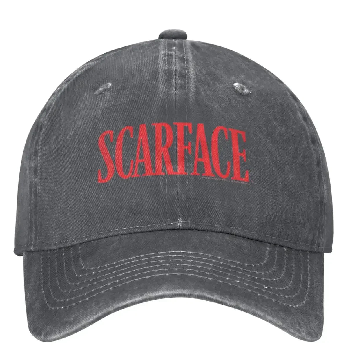 Scarface Red Vintage Distressed Baseball Cap