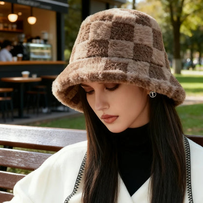 Winter Fleece Earflap Bucket Hat