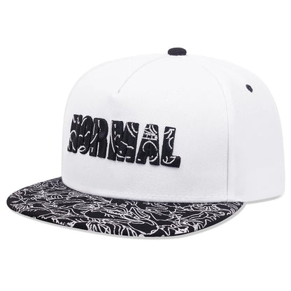 Unisex NORMAL Embroidered Flat Brim Baseball Cap