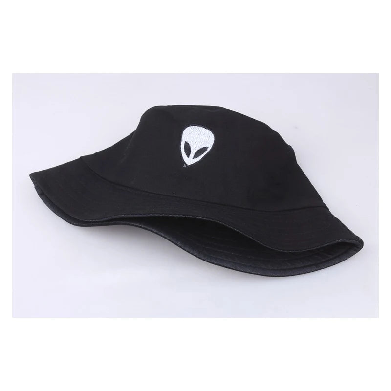 Unisex Embroidered Alien Bucket Hat