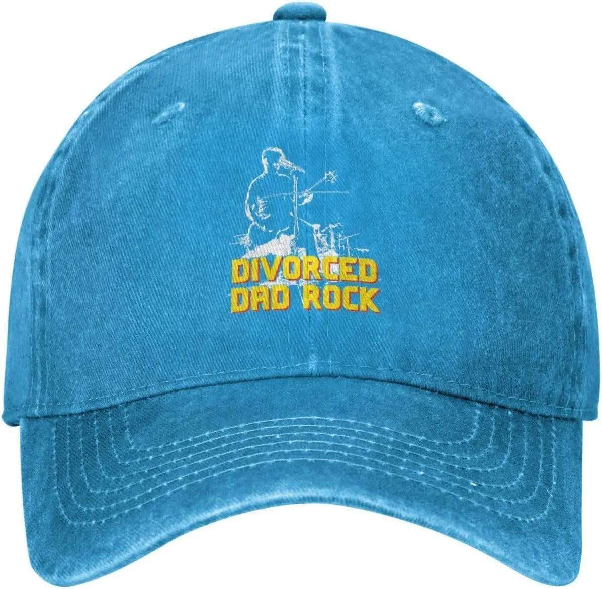 Divorced Dad Rock Distressed Washed Cotton Baseball Cap