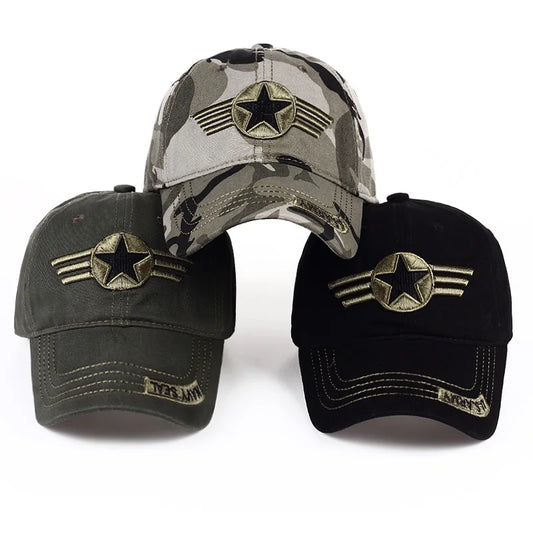 Camouflage Air Force Star Baseball Cap
