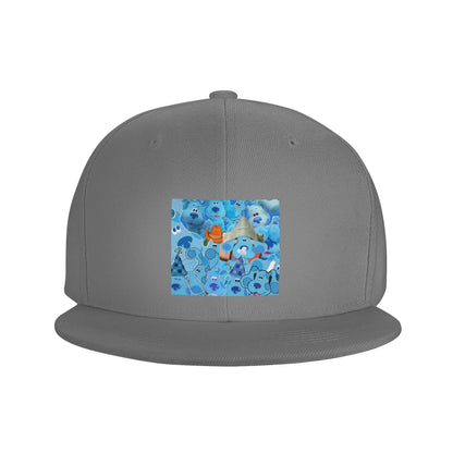 Blue Cartoon Dog Kids Style Snapback Cap