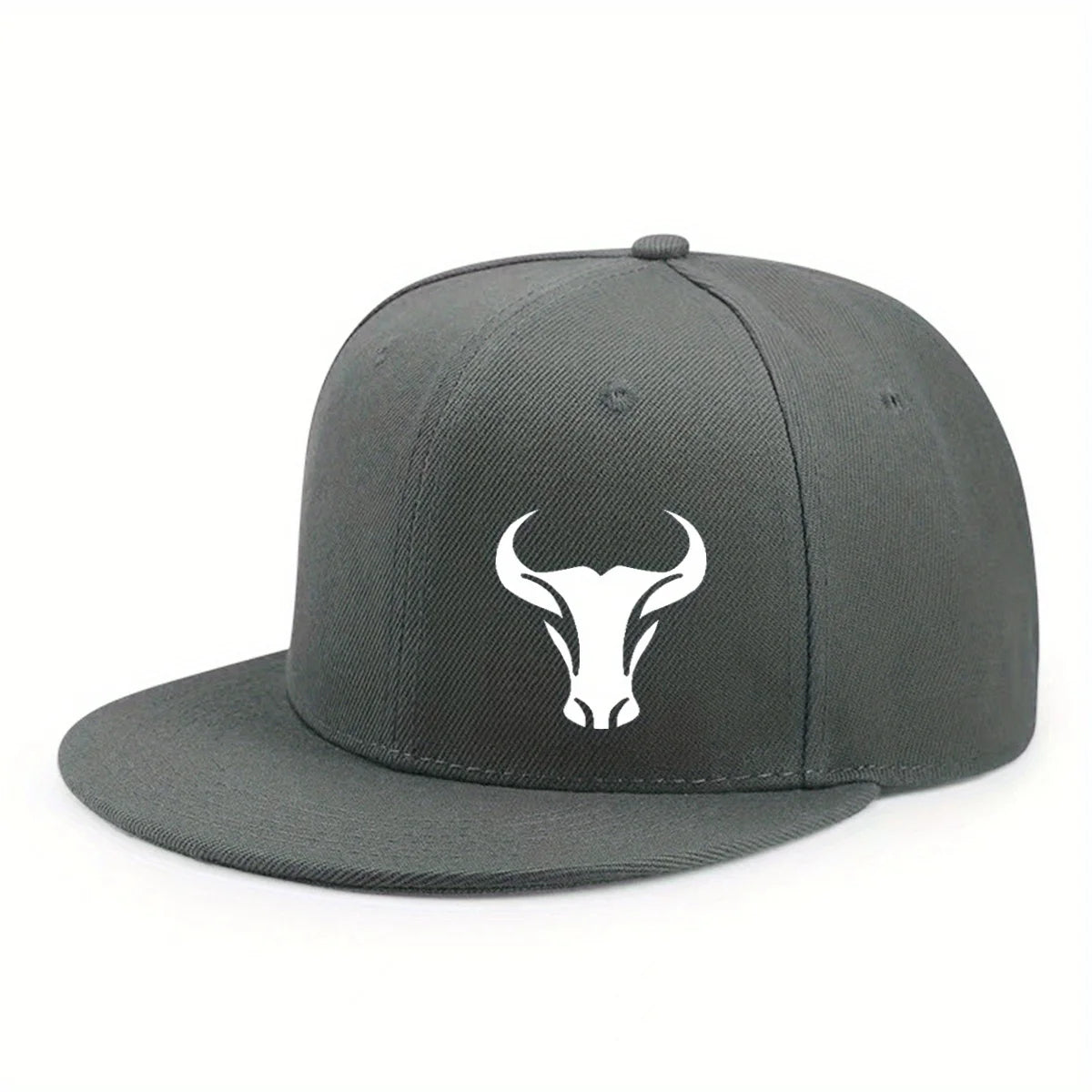 Bull Pattern Adjustable All Season Snapback Cap