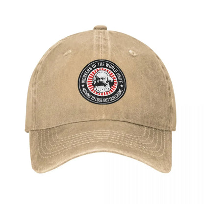 Workers Unite Karl Marx Baseball Cap