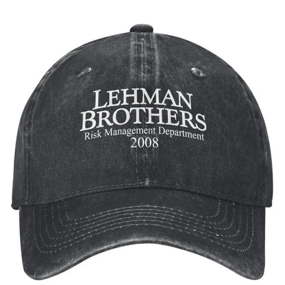 Lehman Brothers Embroidery Vintage Trucker Cap Unisex