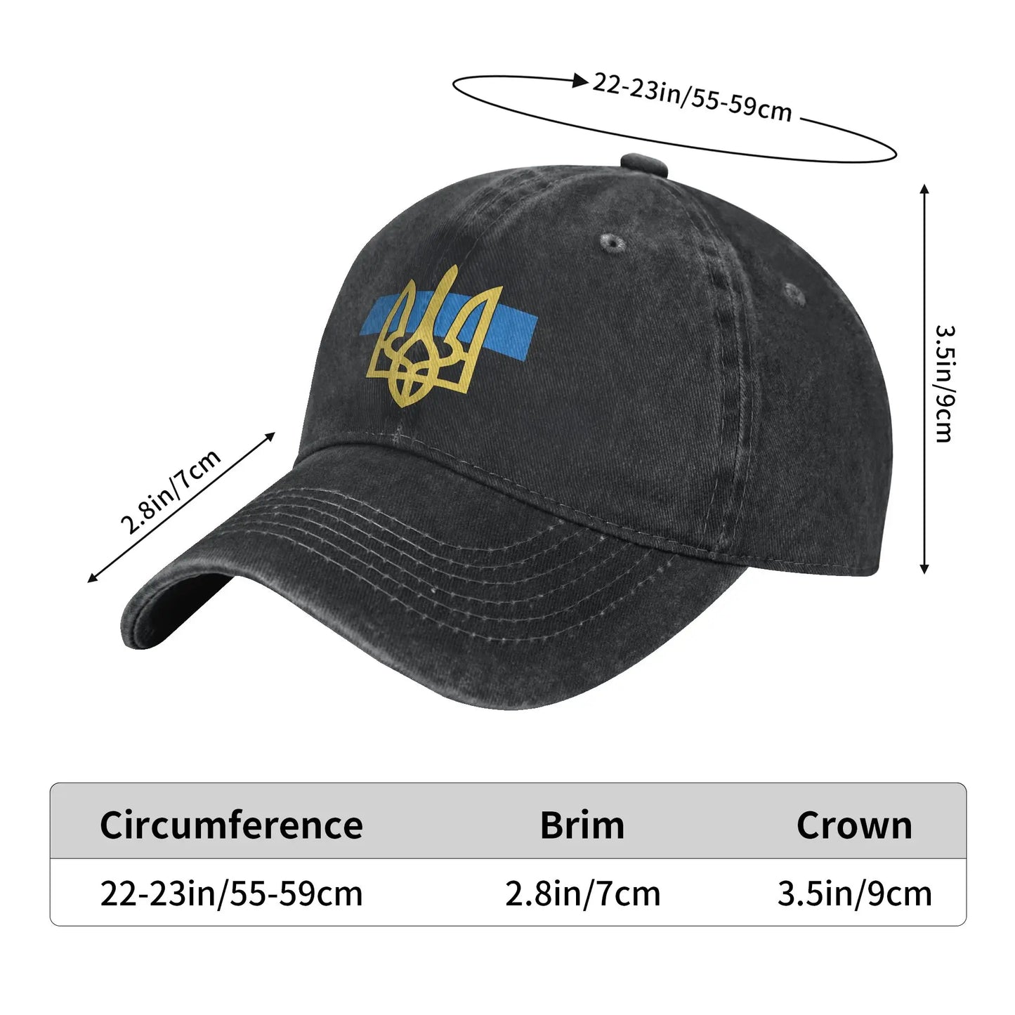 Ukraine Tryzub Casual Y2K Trucker Baseball Cap