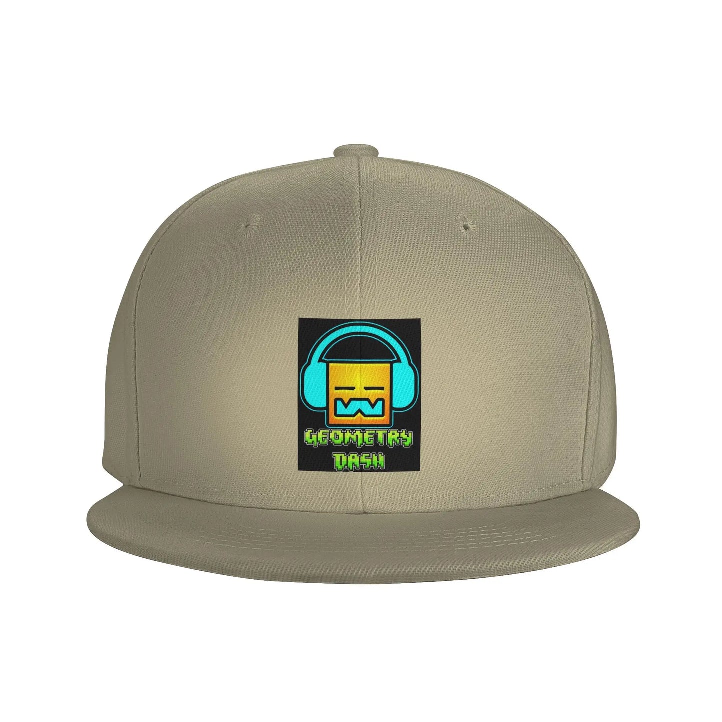 Geometry Dash Cute Geometric Game Design Snapback Cap