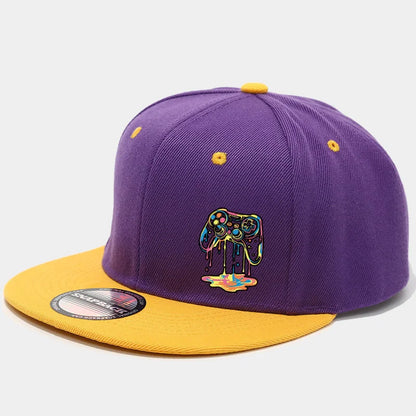Two Color Block American Snapback Cap