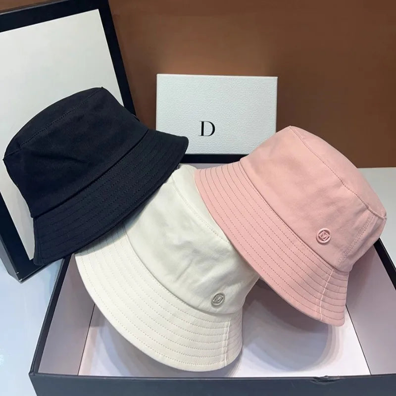 Japanese Luxury Letter M Sun Bucket Hat