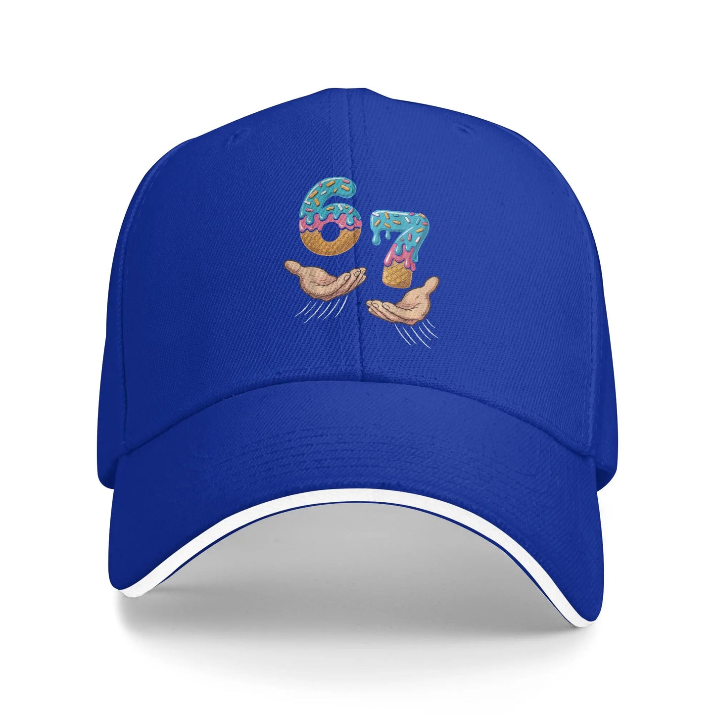 Six Seven Ice Cream Hands Meme Baseball Cap