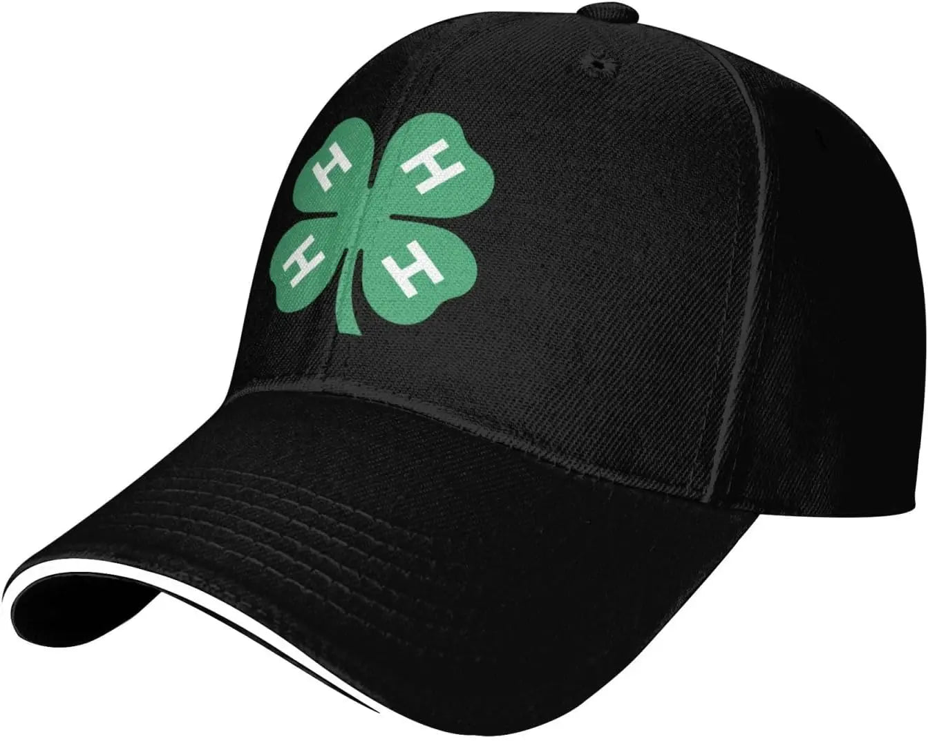 4H Clover Adjustable Sun Protection Baseball Cap