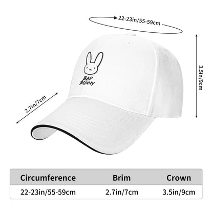Bad Bunny Reggaeton Hip Hop Adjustable Cap