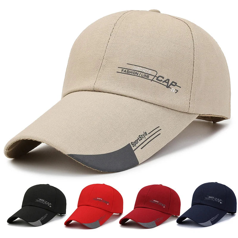 Extra Long Brim Mesh Baseball Cap