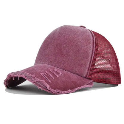 Washed Retro Hip Hop Snapback Cap