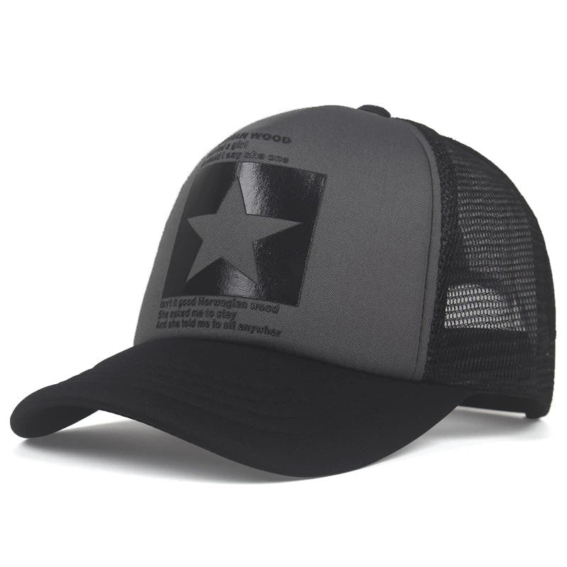 Pentagram Mesh Street Dance Baseball Cap