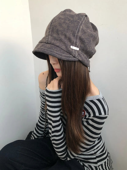 Retro American Oversized Fisherman Bucket Hat