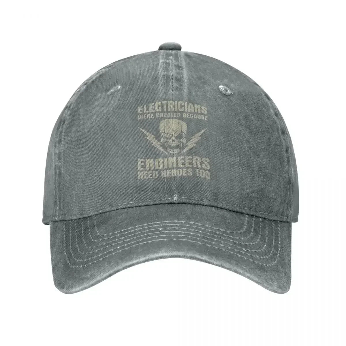Electrician Hero Engineer Funny Distressed Baseball Cap