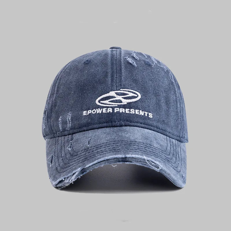 Retro Washed Letter Baseball Cap
