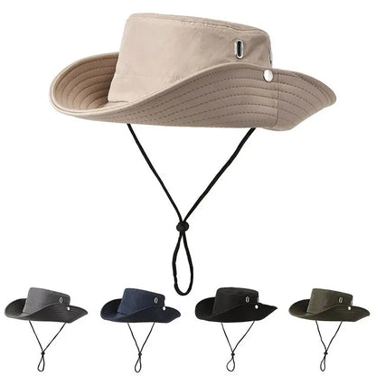 Unisex Large Brim Breathable Fishing Bucket Hat
