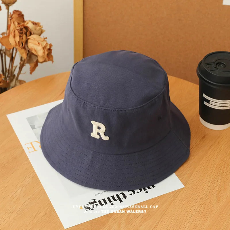 Unisex R Letter Fisherman Bucket Hat