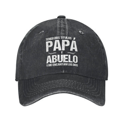 Papa Abuelo Spanish Printed Casual Baseball Cap