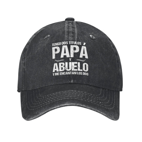 Papa Abuelo Spanish Printed Casual Baseball Cap