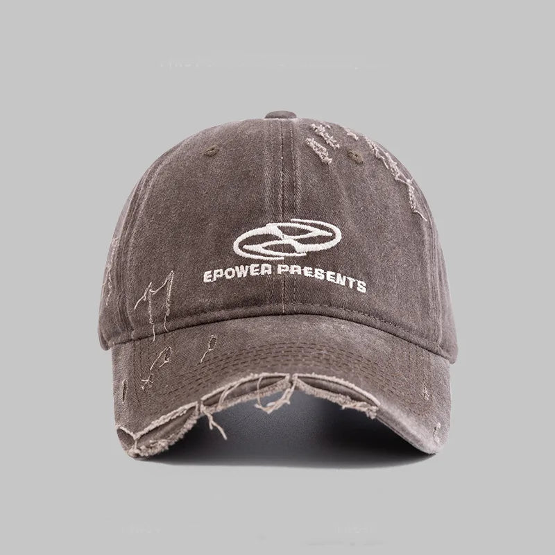 Retro Washed Letter Baseball Cap