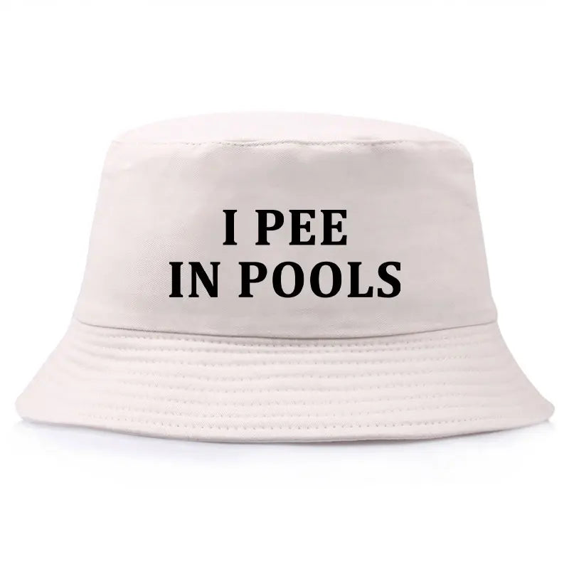 I Pee In Pools Funny Bucket Hat