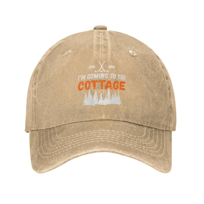Coming To The Cottage Retro Baseball Cap