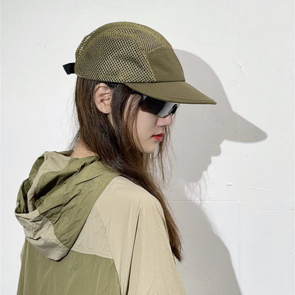 Korean Quick Dry Mesh Breathable Snapback Cap