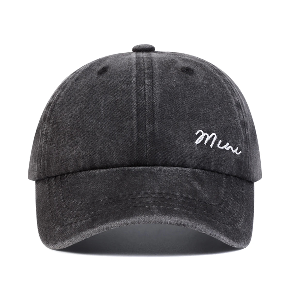 Unisex Parent Child Letter Embroidery Wash Baseball Caps