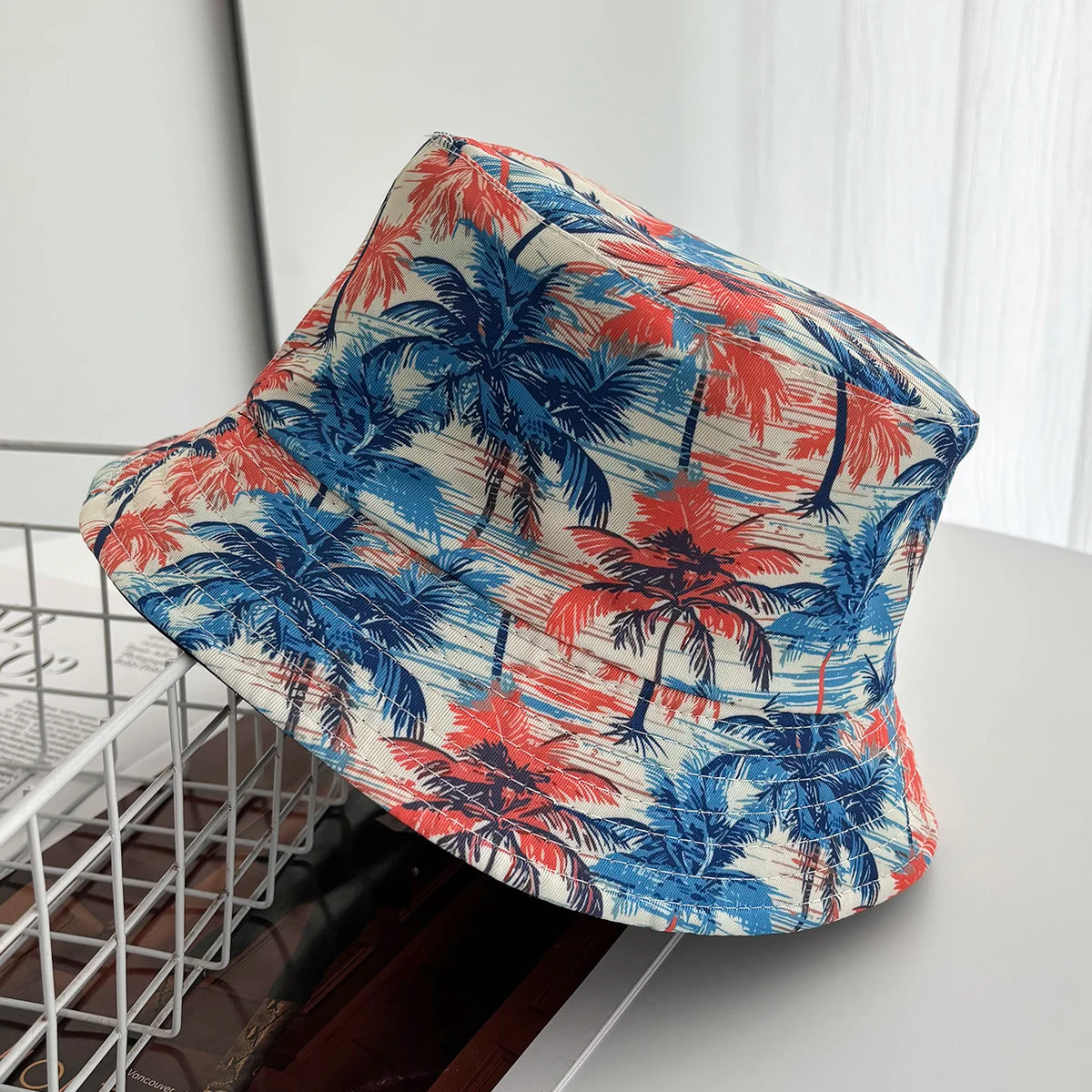 Cartoon Duck Printed Reversible Bucket Hat