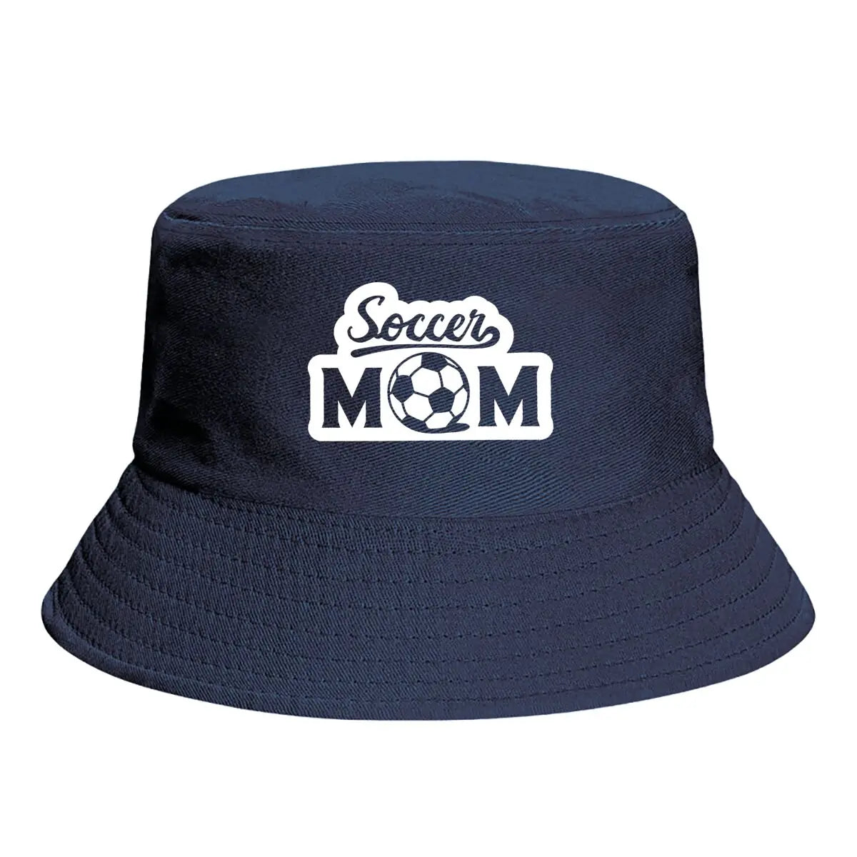 Proud Soccer Mom Typography Design Casual Bucket Hat