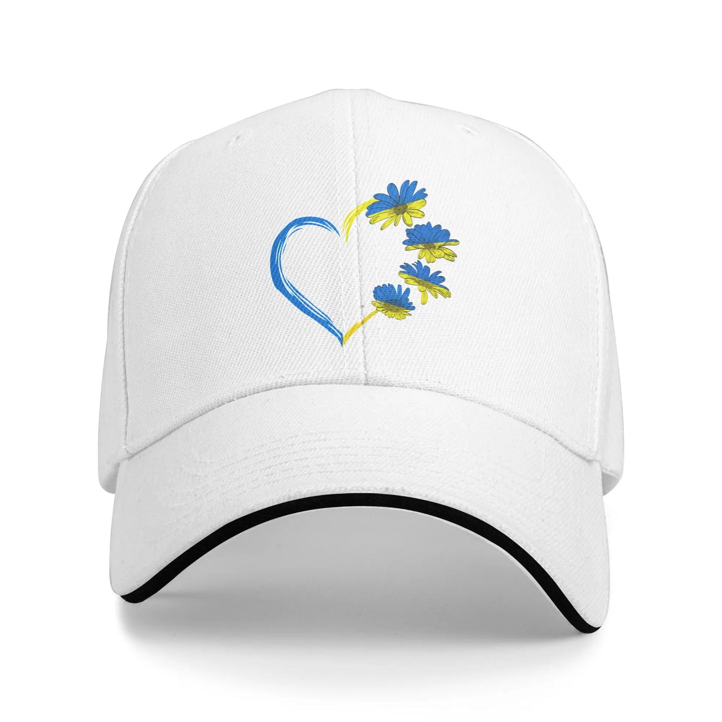 Ukraine Sunflower Flag Vintage Retro Baseball Cap