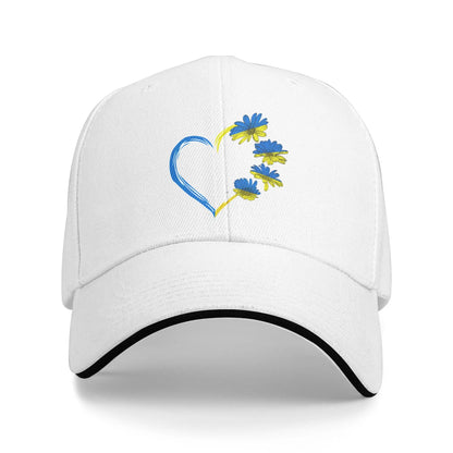 Ukraine Sunflower Flag Vintage Retro Baseball Cap