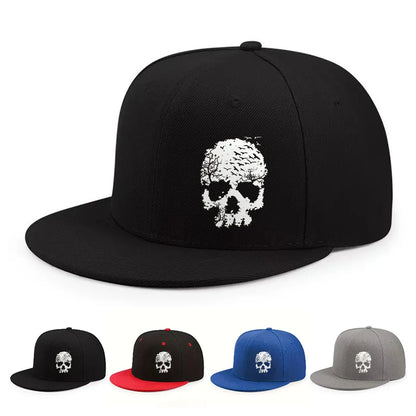 Skull Trees Bats Graphic Streetwear Snapback Cap