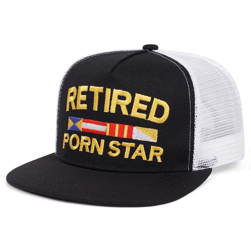Retired Embroidered Classic Flat Brim Cap