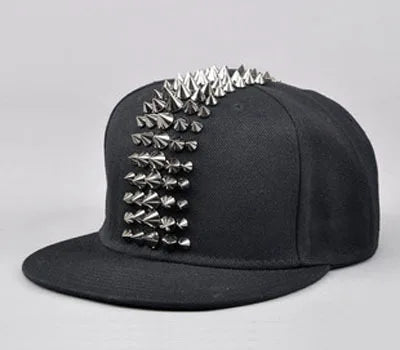 Five-Rivet Flat Brim Snapback Cap