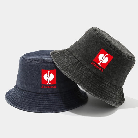 Printed Washed Retro Sunshade Fisherman Hat