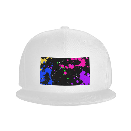 Colorful Graffiti Splatter Pattern Snapback Cap