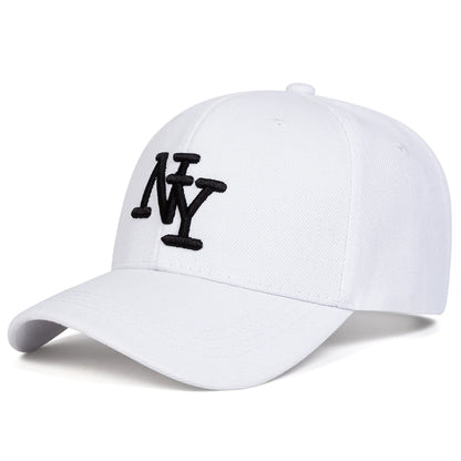 Unisex NY Letter Embroidered Adjustable Baseball Cap