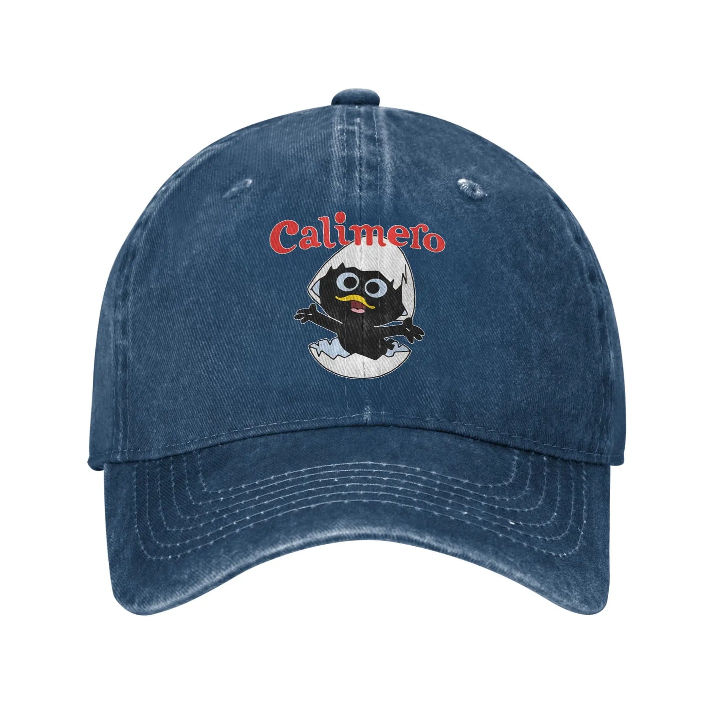 Calimero Washed Denim Spring Trucker Adjustable Baseball Cap