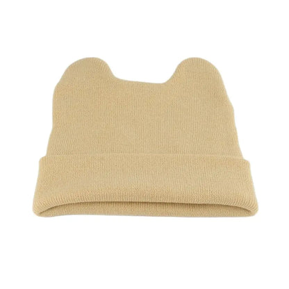 Korean Cute Cat Ear Knit Bucket Hat