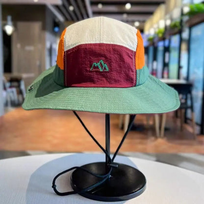 Color Block Quick-Dry Breathable Bucket Hat