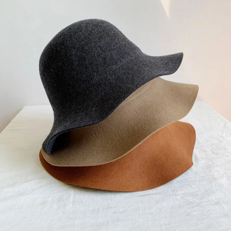 Woolen Retro Fedora Hat