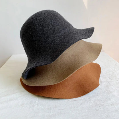 Woolen Retro Fedora Hat