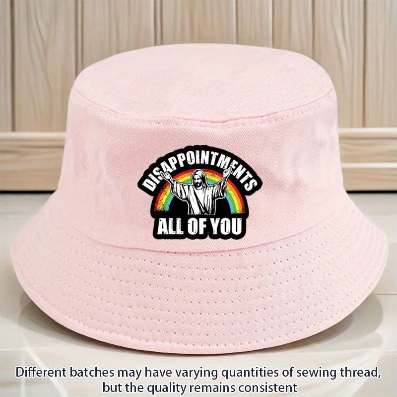 Jesus and Rainbow Pattern Fisherman's Hat