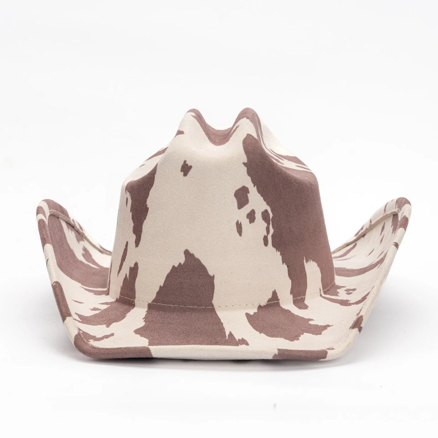 Cow Print Faux Suede Western Cowboy Hat