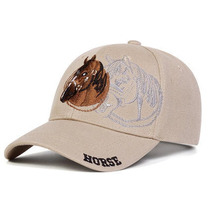 Unisex HORSE Embroidery Baseball Caps